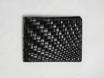 Basket Weave Black Bifold