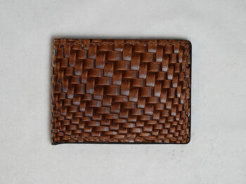 Basket Weave Brown Bifold