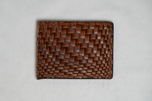Basket Weave Brown Bifold