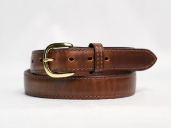 Brown Raised Center Belt