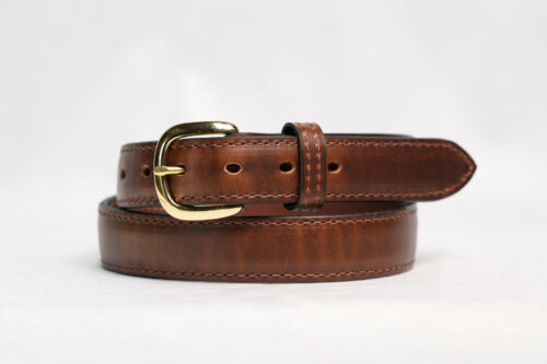 Brown Raised Center Belt