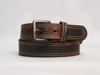 DBL Stitch Brown CH Belt