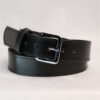 Black Leather Dress Belt