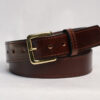 Brown Leather Dress Belt