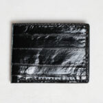 Eel Black Leather Bifold