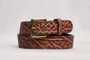 Elephant Peat Vintage Leather Belt