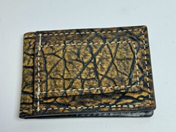 Elephant Antique Saddle Safari Money Clip Bifold