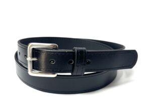 Black Leather Dress Belt