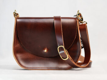 Small Round Bottom Brown Purse