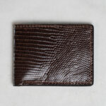 Lizard Brown Leather Bifold