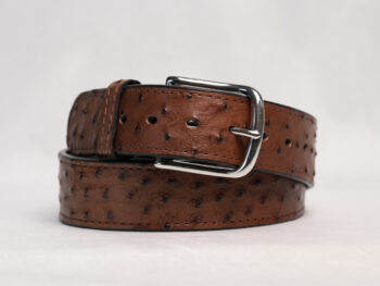 Ostrich Brown Belt