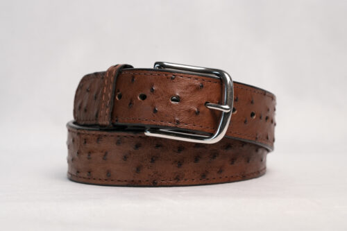 Ostrich Brown Belt
