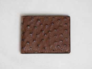 Ostrich Light Brown Bifold