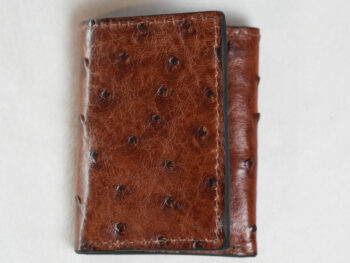Ostrich Brown Trifold