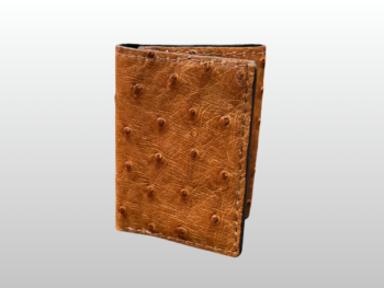 Ostrich Light Brown Trifold