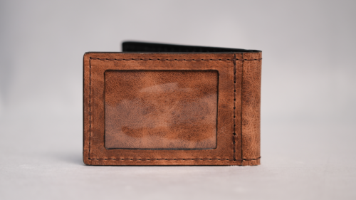 Water Buffalo Light Brown Money Clip Bifold - Image 2