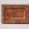 Light Brown Leather Money Clip Bifold