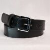 Black Water Buffalo Leather Dress Belt | Amish Made Leather Belt