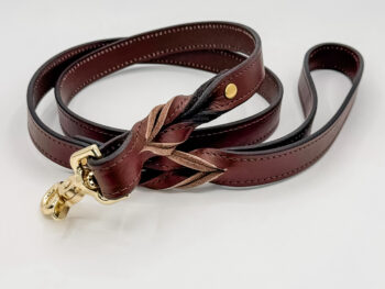 Brown Leather Dog Leash
