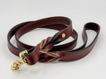 Brown Leather Dog Leash