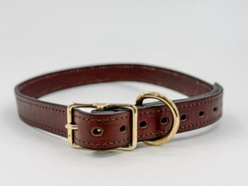 Brown Leather Collar