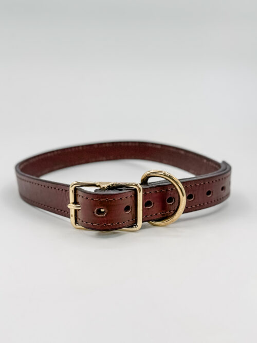 Brown Leather Collar