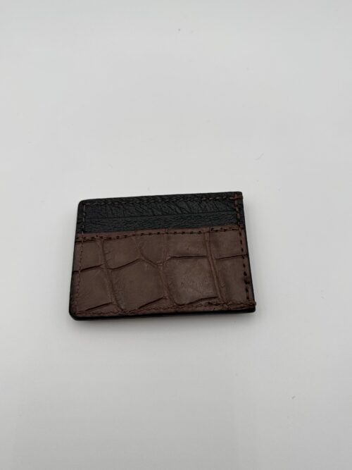 Gator Brown Money Clip Wallet - Image 4