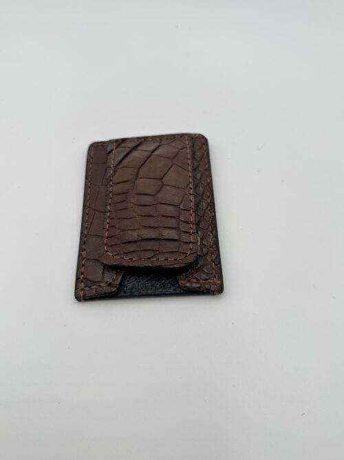 Gator Brown Money Clip Wallet