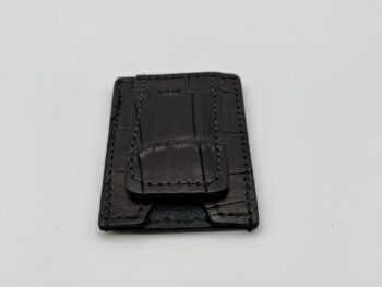 Gator Black Leather Money Clip Wallet