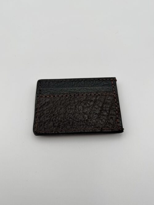 Shark Dark Brown Money Clip Wallet - Image 3