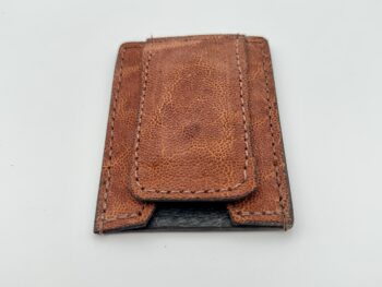 Elephant Brown Money Clip Wallet