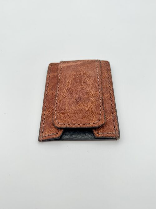Elephant Brown Money Clip Wallet