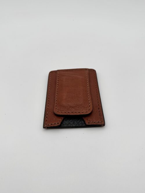 Bison Brown Money Clip Wallet