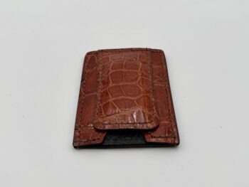 Gator Classic Cognac Money Clip Wallet