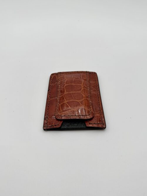 Gator Classic Cognac Money Clip Wallet