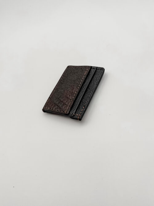 Shark Dark Brown Money Clip Wallet - Image 2