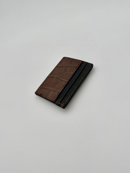 Gator Brown Money Clip Wallet - Image 3