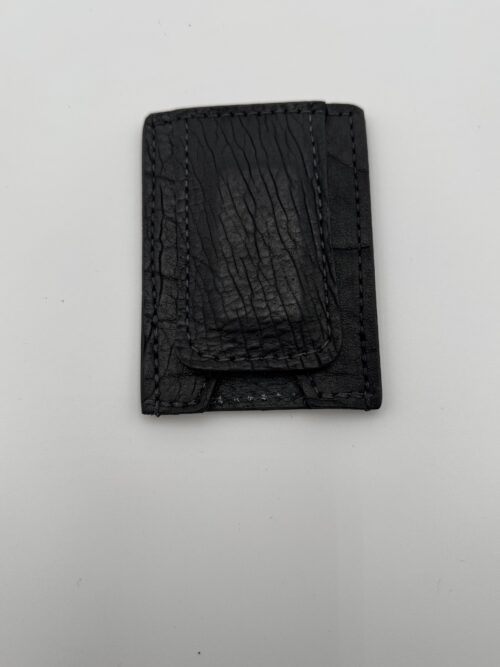 Bison Black Money Clip Wallet