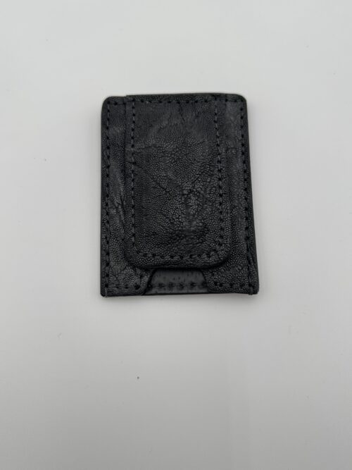 Elephant Black Money Clip Wallet