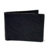 Bison Black Leather Bifold