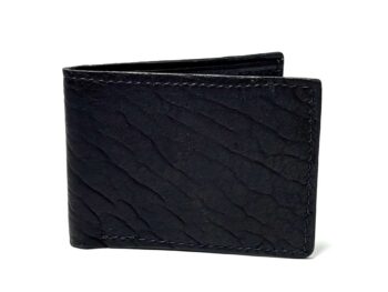 Bison Black Leather Bifold