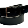 Black Leather Sports Belt