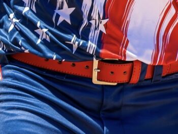 Red Leather Sports Belt