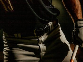 Black Leather Sports Belts