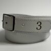 White Leather Sports Belt