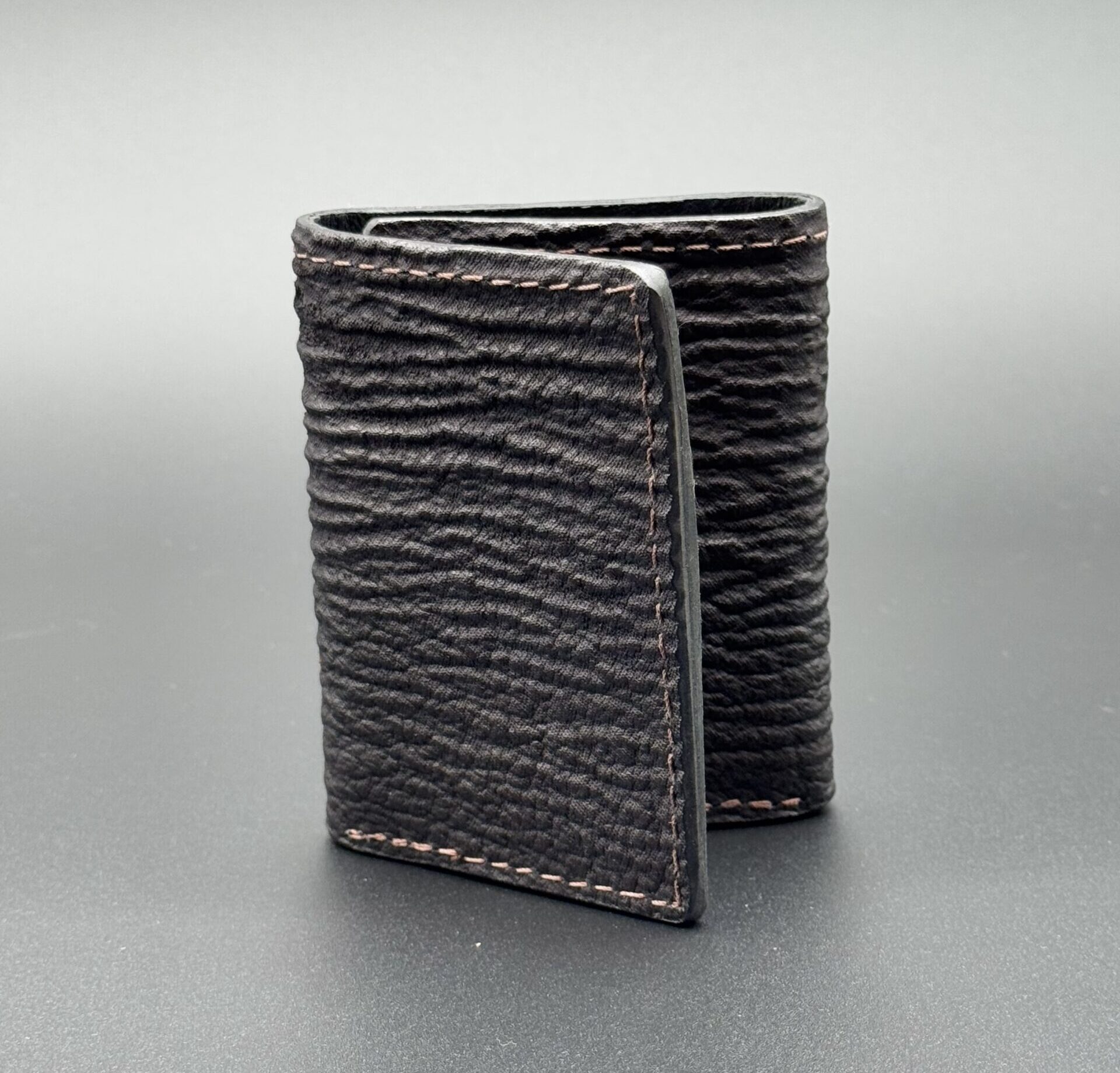 Shark Brown Leather Trifold