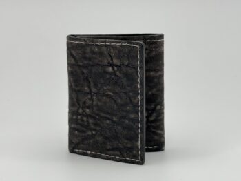 Elephant Grey Leather Trifold