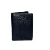 Bison Black Leather Trifold