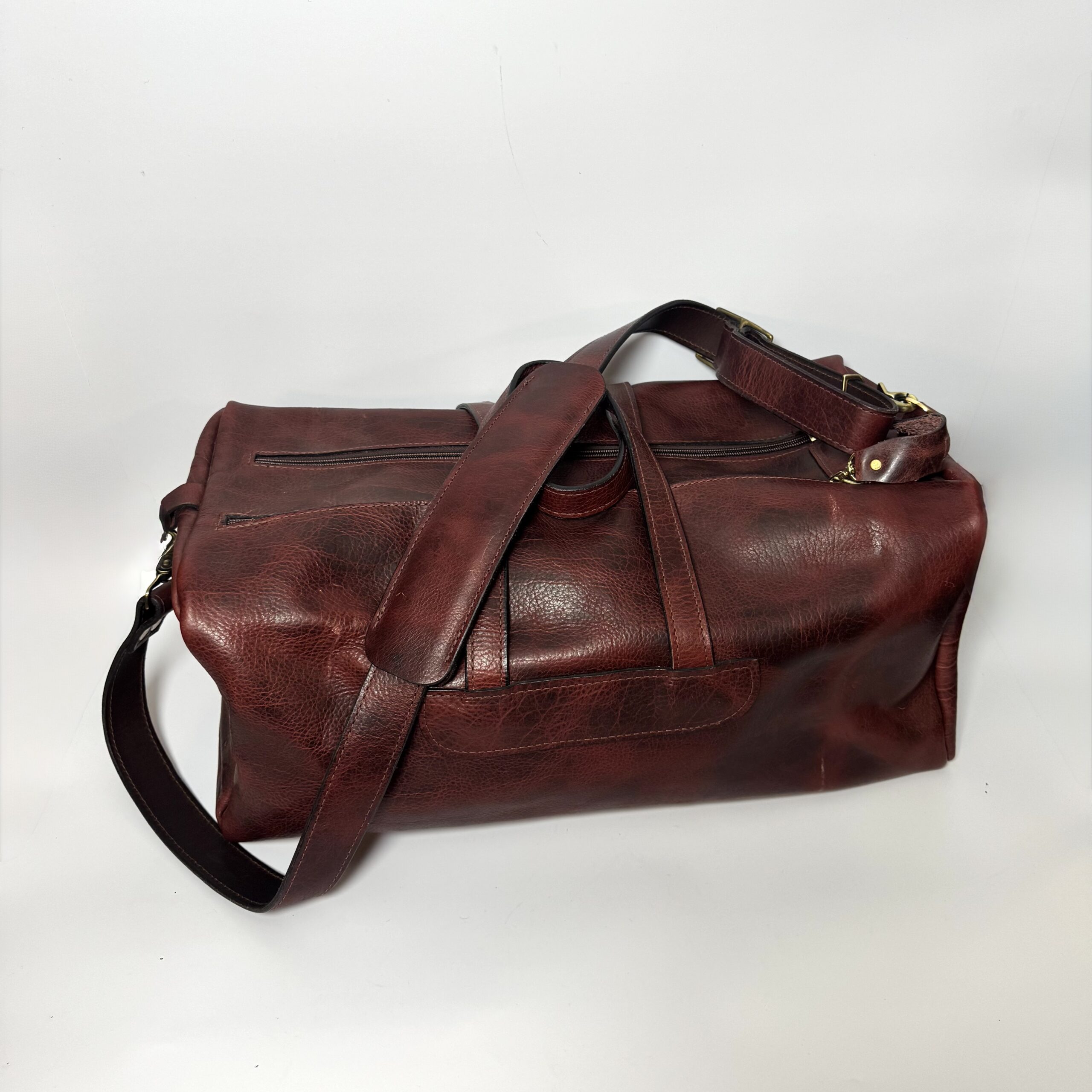 American Bison Leather Duffle Bag