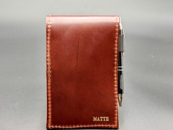 Golf Score Card Holder - Dark Brown